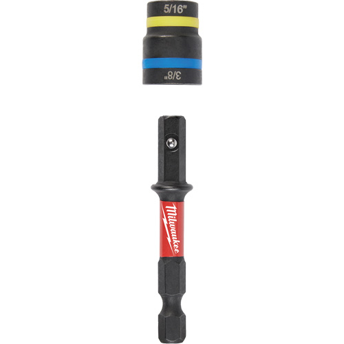 Shockwave Impact Duty Quik-Clear 2-in-1 Nut Driver, 5/16"/3/8" Drive, 2-1/2" L, Magnetic Southpoint Industrial Supply