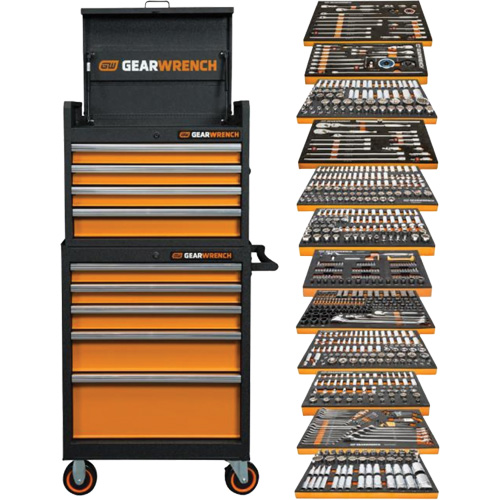 Rangement & jeu d'outils pour m&eacute;canicien, 791 morceaux Southpoint Industrial Supply