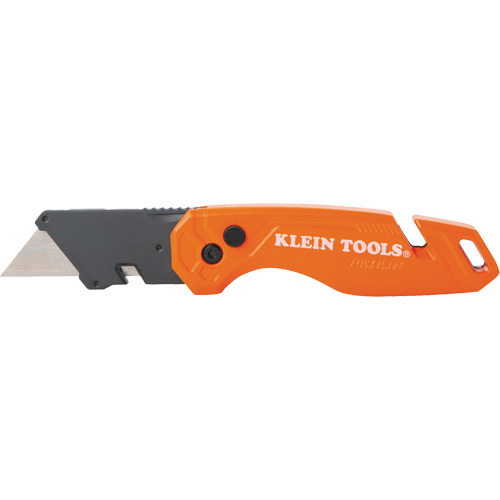 Folding Utility Knife With Blade Storage, 1" Blade, Steel Blade, Metal Handle Southpoint Industrial Supply
