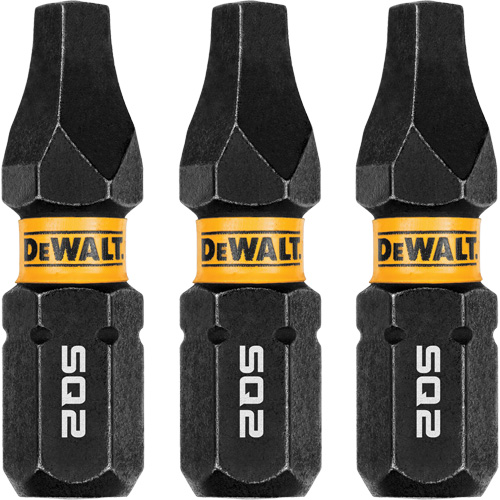 3-Piece FLEXTORQ&reg; Impact Screwdriving Bits, Square, #2, 1/4" Drive Southpoint Industrial Supply