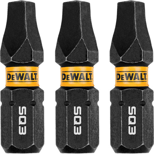 3-Piece FLEXTORQ&reg; Impact Screwdriving Bits, Square, #3, 1/4" Drive Southpoint Industrial Supply