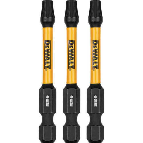 3-Piece FLEXTORQ&reg; Impact Screwdriving Bits, Torx, T-25, 1/4" Drive Southpoint Industrial Supply