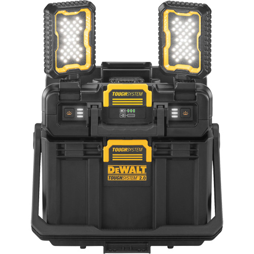 ToughSystem&reg; 2.0 Adjustable Work Light with Storage, 16" x 11" x 14", Black/Yellow Southpoint Industrial Supply
