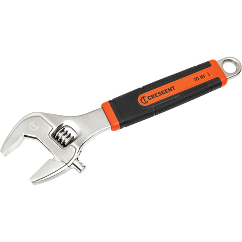 Adjustable Wrench, 10" L, 2-7/10"/38 mm Max Width, Chrome/Polished Southpoint Industrial Supply