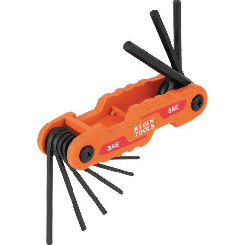 Compact Folding Hex Key Set, 9 Pcs., Imperial Southpoint Industrial Supply
