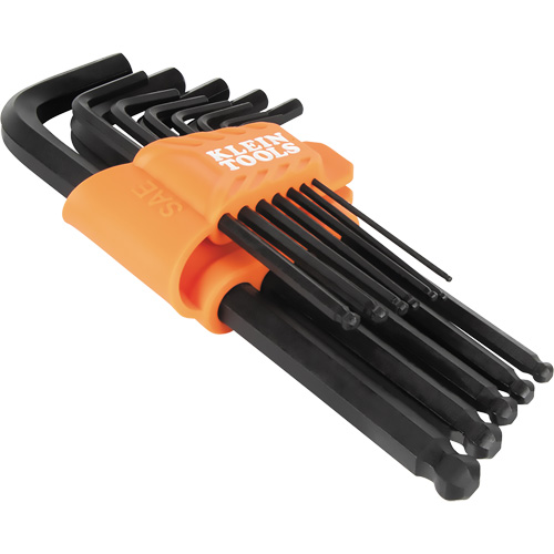 L-Style Ball-End Hex Key Wrench Set, 12 Pcs., Imperial Southpoint Industrial Supply