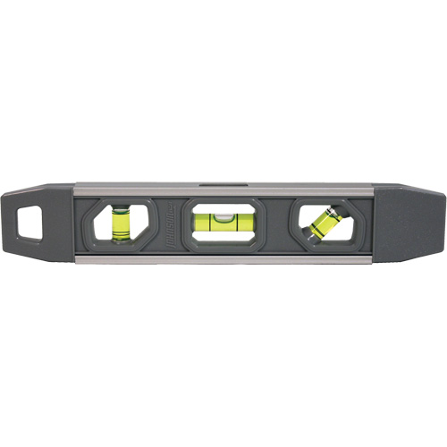 Niveau torpille, 9" lo, Aluminium, 3 fioles, Magn&eacute;tique Southpoint Industrial Supply
