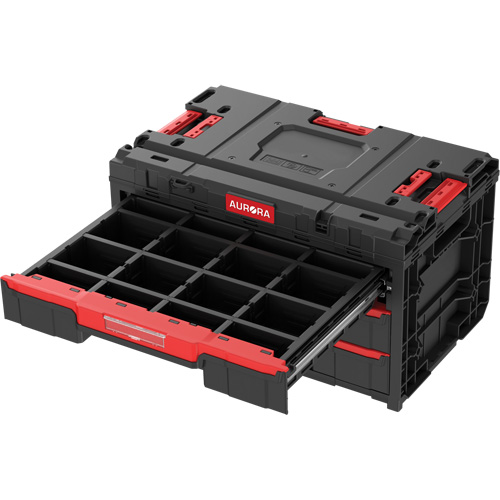 Arx&reg; 3-Drawer Toolbox, 23-1/10" x 15" x 13-2/5", Black Southpoint Industrial Supply