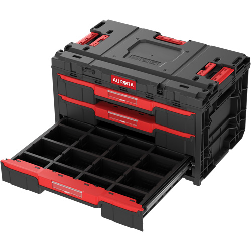 Arx&reg; 3-Drawer Toolbox, 23-1/10" x 15" x 13-2/5", Black Southpoint Industrial Supply
