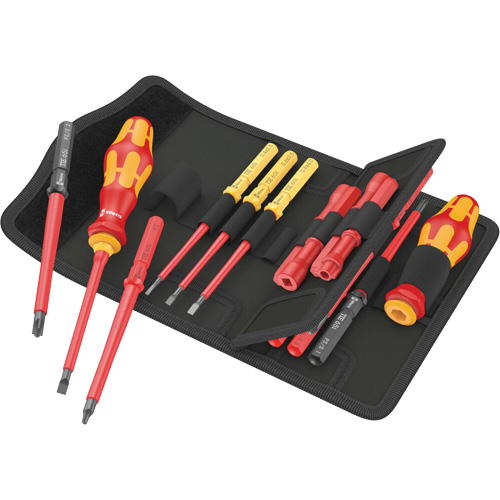 Insulated Screwdriver Set for Slotted Screws, 1000 V, 18 Pcs Southpoint Industrial Supply
