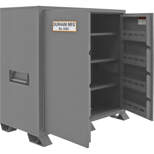 Jobsite Storage Cabinet, Steel, 59 Cubic Feet, Grey Southpoint Industrial Supply