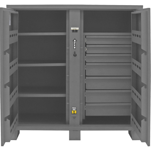 Jobsite Storage Cabinet, Steel, 59 Cubic Feet, Grey Southpoint Industrial Supply