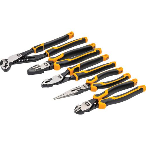 PITBULL Cushion Grip Pliers Set in Foam Storage Tray, 5 Pieces Southpoint Industrial Supply