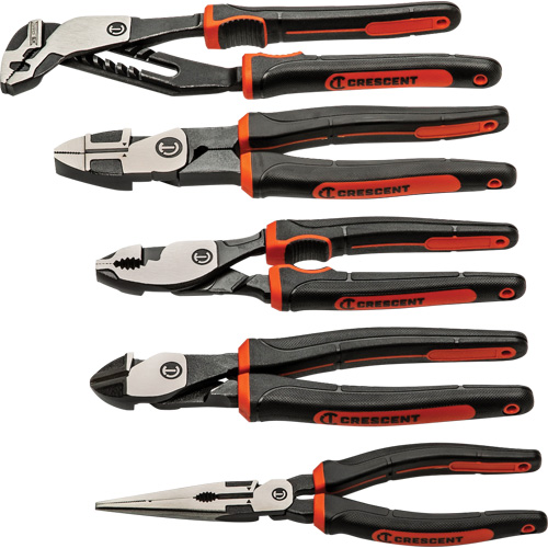 Z2 Mixed Dual Material Plier Set, 5 Pieces Southpoint Industrial Supply