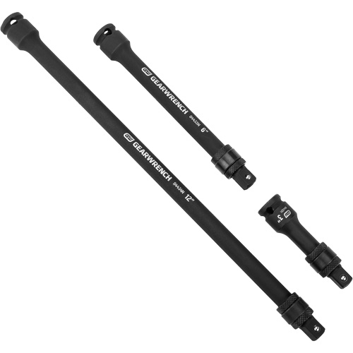 Jeu de rallonges &agrave; chocs verrouillables 3 mcx, Prise de 3/8", Fini Phosphate de mangan&egrave;se, 3 M Southpoint Industrial Supply