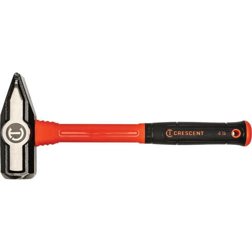 Fiberglass Blacksmith Hammer, 4 lbs Head Weight, 14" L Southpoint Industrial Supply
