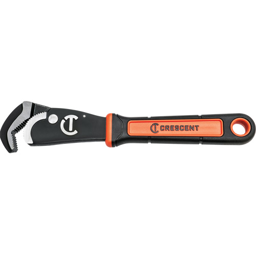 Cl&eacute; bimat&eacute;riau auto-ajustable pour tuyau, Cap des m&acirc;choires 1-1/2", Longueur 12", Fini Oxyde noir, Prise Coussin&eacute;e Southpoint Industrial Supply