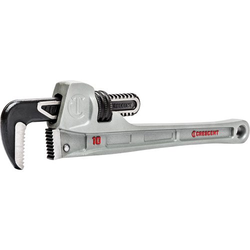 Slim Jaw Pipe Wrench, 1-9/10" Jaw Capacity, 10" Long, Powder Coated Finish, None Handle Southpoint Industrial Supply