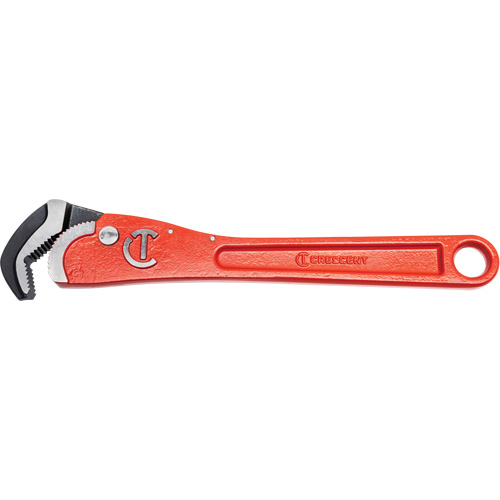 Self-Adjusting Pipe Wrench, 1-1/2" Jaw Capacity, 12" Long, Powder Coated Finish, Non-Ergonomic Handle Southpoint Industrial Supply