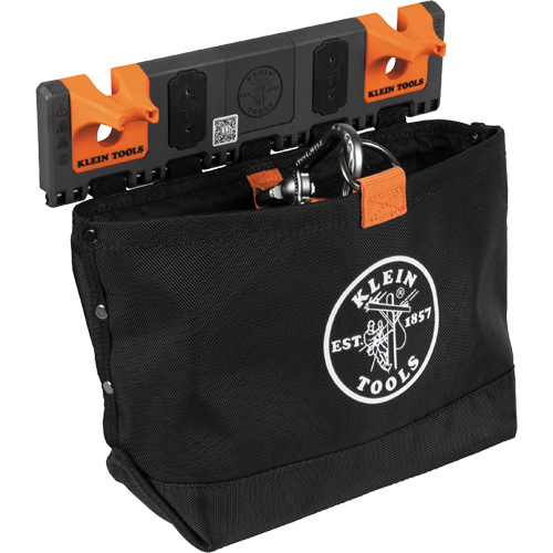 Module de poche pour quincaillerie avec crochet en S Bucket Work Centre, Nylon, 1 pochettes, Noir/Orange Southpoint Industrial Supply