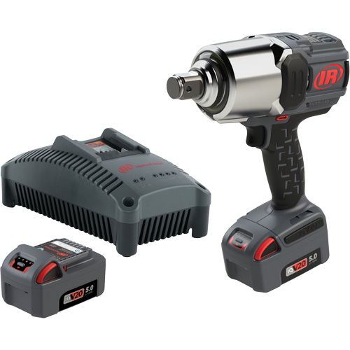 Cordless Impact Wrench Kit with Friction Ring Thru-Hole, 20 V, 1" Socket Southpoint Industrial Supply
