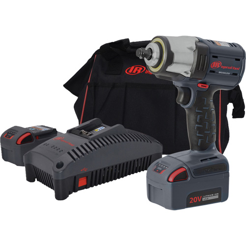 Compact High Torque Cordless Impact Wrench Kit, 20 V, 3/8" Socket Southpoint Industrial Supply