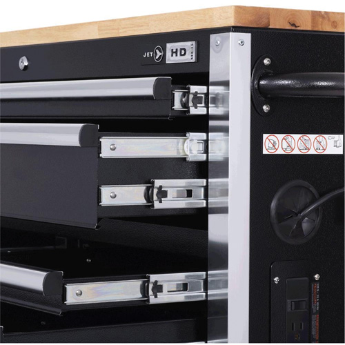 HDRC5212 HD Series Roller Cabinet, 12 Drawers, 51-1/4" W x 21" D x 40-3/10" H, Black Southpoint Industrial Supply