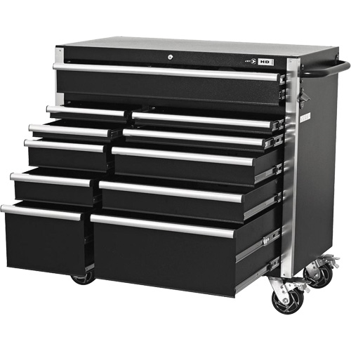 HDCC-4115 HD Series Toolbox Combo, 21-1/2" D x 44-1/5" W x 63-3/10" H, Black Southpoint Industrial Supply
