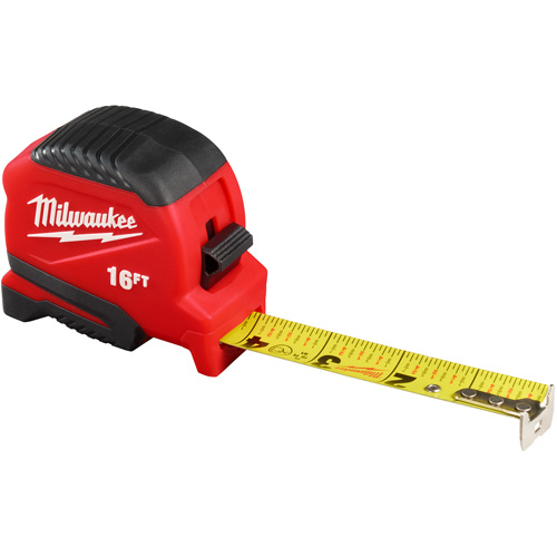 Compact Tape Measure, 1" x 16' Southpoint Industrial Supply