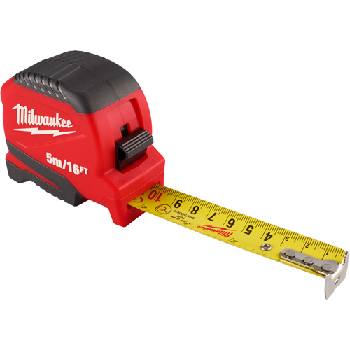 Compact Tape Measure, 1" x 16' Southpoint Industrial Supply
