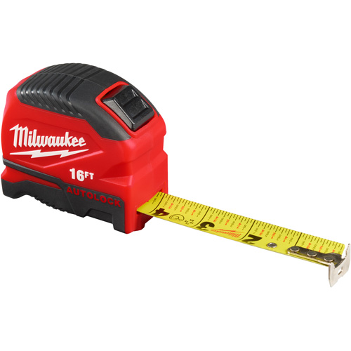 Auto-Lock Tape Measure, 1" x 16' Southpoint Industrial Supply