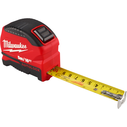 Auto-Lock Tape Measure, 1" x 16' Southpoint Industrial Supply