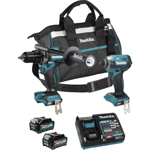 Ensemble 2 outils &agrave; moteur sans balai XGT, Lithium-ion, 40 V Southpoint Industrial Supply