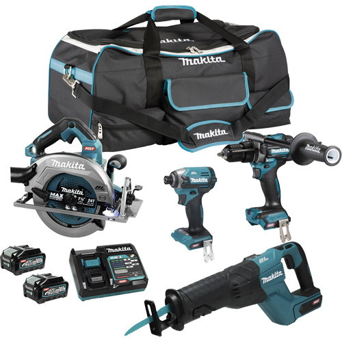 Ensemble 4 outils &agrave; moteur sans balai XGT, Lithium-ion, 40 V Southpoint Industrial Supply
