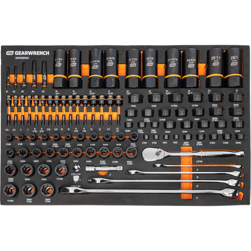 Mechanics Tool Set in Modular Foam Trays with Storage Unit, 247 Pieces Southpoint Industrial Supply