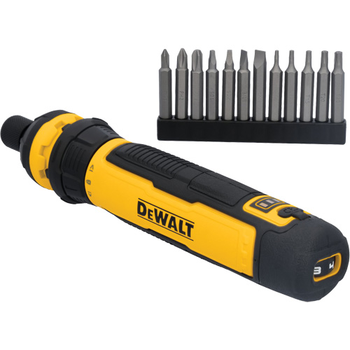 Jeu de tournevis sans fil de 14 morceaux avec commande FLEXDRIVE, 4 V, 44 lb-po/5 Nm couple max. Southpoint Industrial Supply