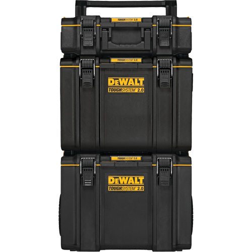 TOUGHSYSTEM&reg; 2.0 Rolling Tower, 24" x 20-2/5" x 34-1/2", Black/Yellow Southpoint Industrial Supply