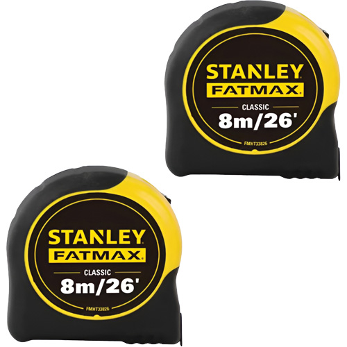 FATMAX&reg; Classic Tape Measures, 1-1/4" x 26'/8 m, Imperial & Metric Graduations Southpoint Industrial Supply
