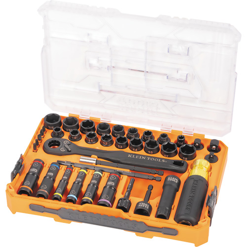 KNECT Complete Impact Pass Through & Flip Socket Set, 39 Pcs, Impact Southpoint Industrial Supply