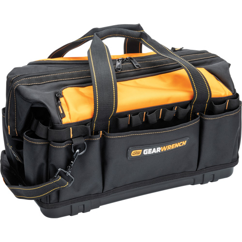 Professional 20" Tool Bag, Nylon, 33 Pockets, Black/Orange Southpoint Industrial Supply