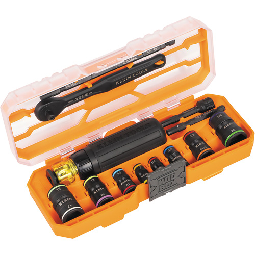 Flip-16 KNECT Ratcheting Impact Flip Socket Screwdriver Set, 13 Pcs Southpoint Industrial Supply