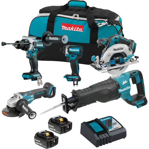 18V LXT Brushless 5 Tool Combo Kit, 18 V Southpoint Industrial Supply
