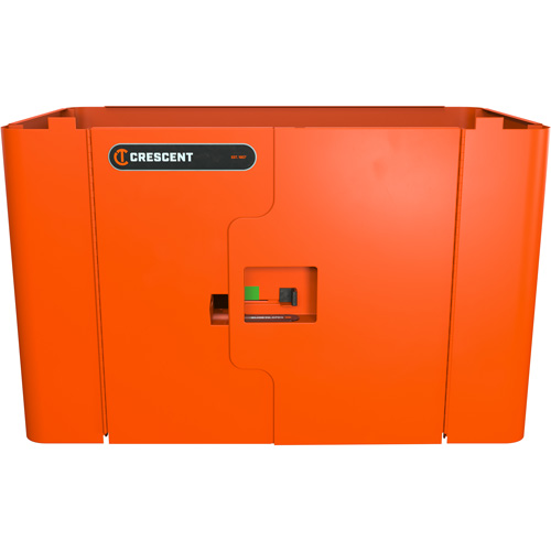 Armoire de rangement s&eacute;curis&eacute;e RAILWORKS en acier avec panneau &agrave; deux portes verrouillables Southpoint Industrial Supply