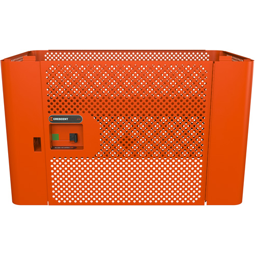 Panneau de s&eacute;curit&eacute; en maille RAILWORKS avec porte simple et rangement verrouillable Southpoint Industrial Supply