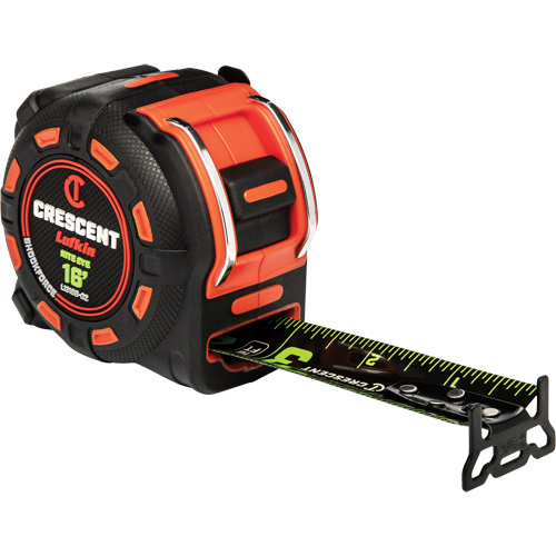 Shockforce NITE EYE Tape Measure, 1-1/4" x 16', SAE Graduations Southpoint Industrial Supply