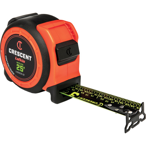  CONTROLTOUCH NITE EYE Tape Measure, 1-3/16" x 25', SAE Graduations Southpoint Industrial Supply