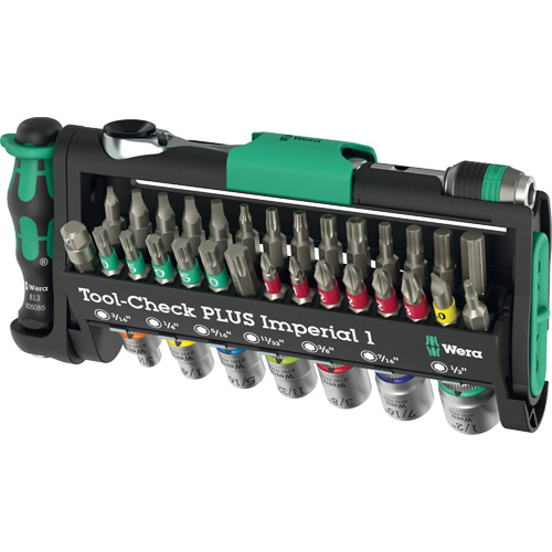 Ensemble d'outils en mesures imp&eacute;riales 1 Tool-Check PLUS, 39 Mcx, Prise de 1/4" Southpoint Industrial Supply