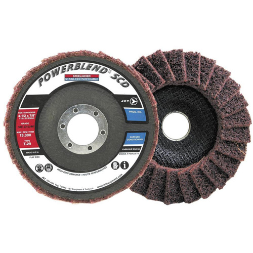 POWERBLEND SCD Surface Conditioning Flap Disc, 5" x 7/8", Type 29, Medium Grit Southpoint Industrial Supply