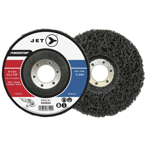 POWERSTRIP XCL Surface Preparation Depressed Centre Wheel, 4-1/2" Dia. Southpoint Industrial Supply