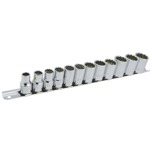 Jeu de douilles m&eacute;triques &agrave; 12 pans SS3812M-12 , 12 Mcx, Prise de 3/8" Southpoint Industrial Supply